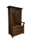 Entrance furniture, Breton wardrobe in oak and chestnut from the 19th century.