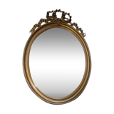 Miroir ovale style Louis XVI