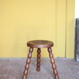 Vintage stool, wooden stool, tripod stool, accent chair