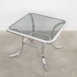 Table basse en verre, design danois, années 1970, production : Danemark