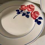Set of 5 red pink HBCM plates