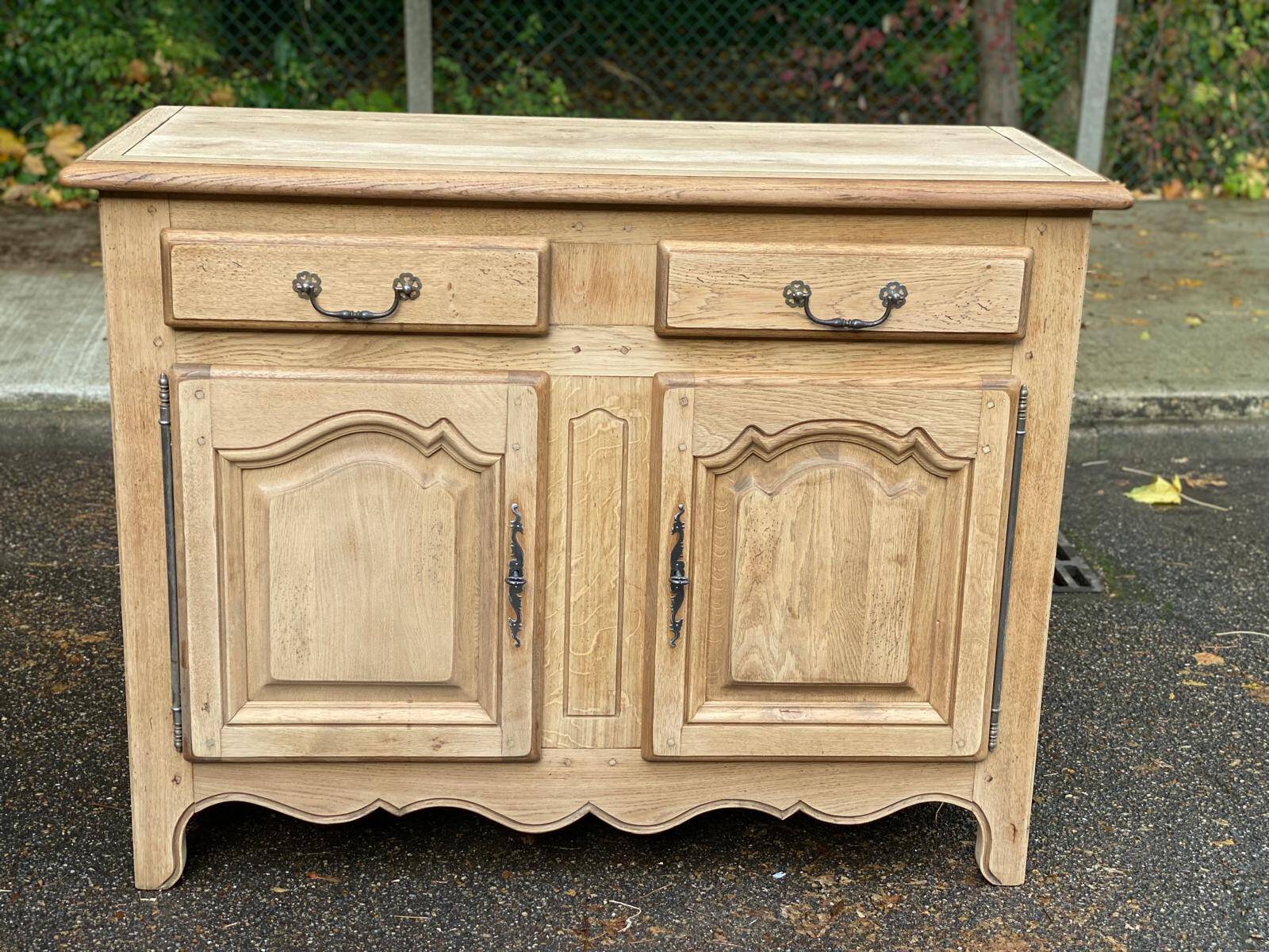 Renovated 19th century solid oak sideboard 140cm