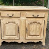 Renovated 19th century solid oak sideboard 140cm