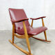 Vintage dutch design rocking chair Louis Van Teeffelen, Webe