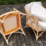 Table & Chairs by McGuire, 1980s