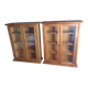Pair of small display cabinets