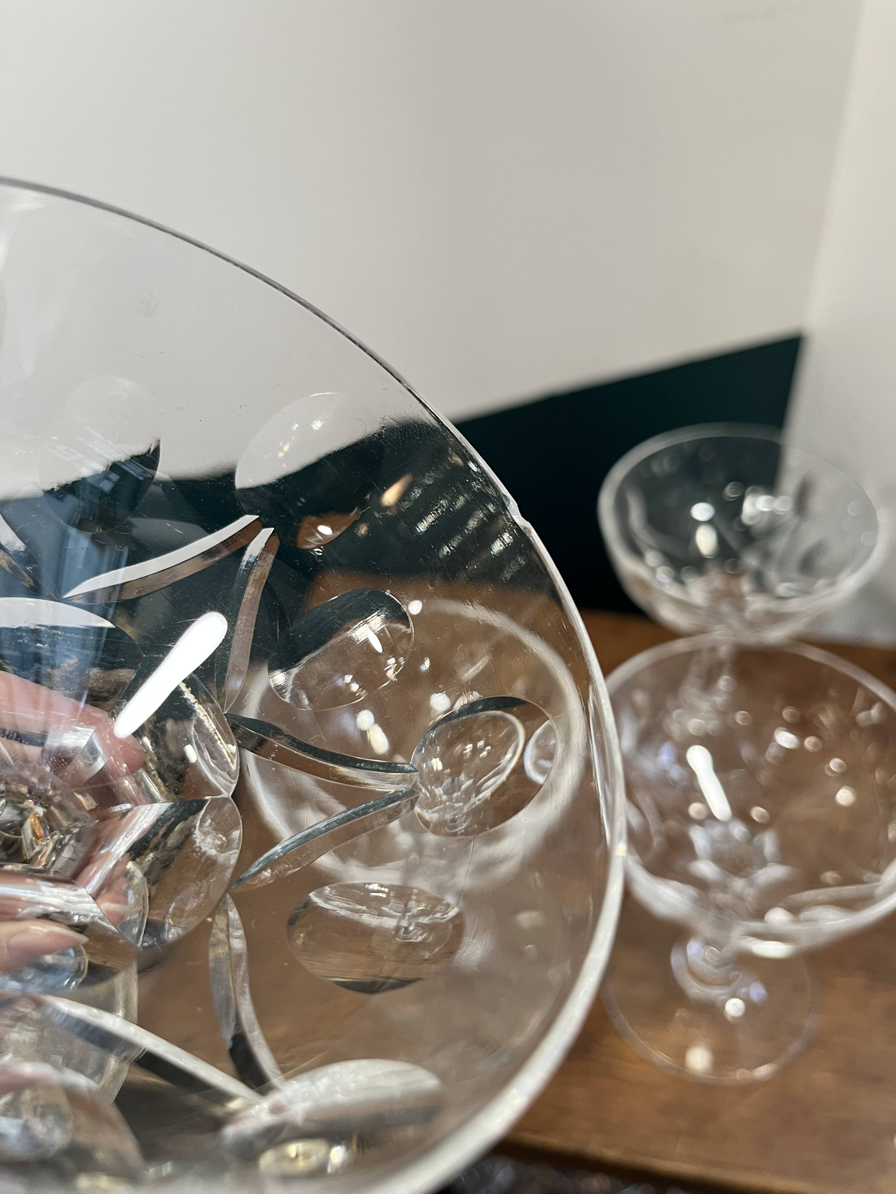 Saint louis crystal champagne cups