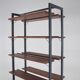 Freestanding vintage bookshelf designed by Olof Pira for Planmöbel, 1960s
