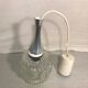 Old glass molded shape geometric shape years 70