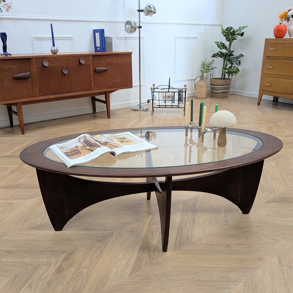 Vintage oval Astro coffee table