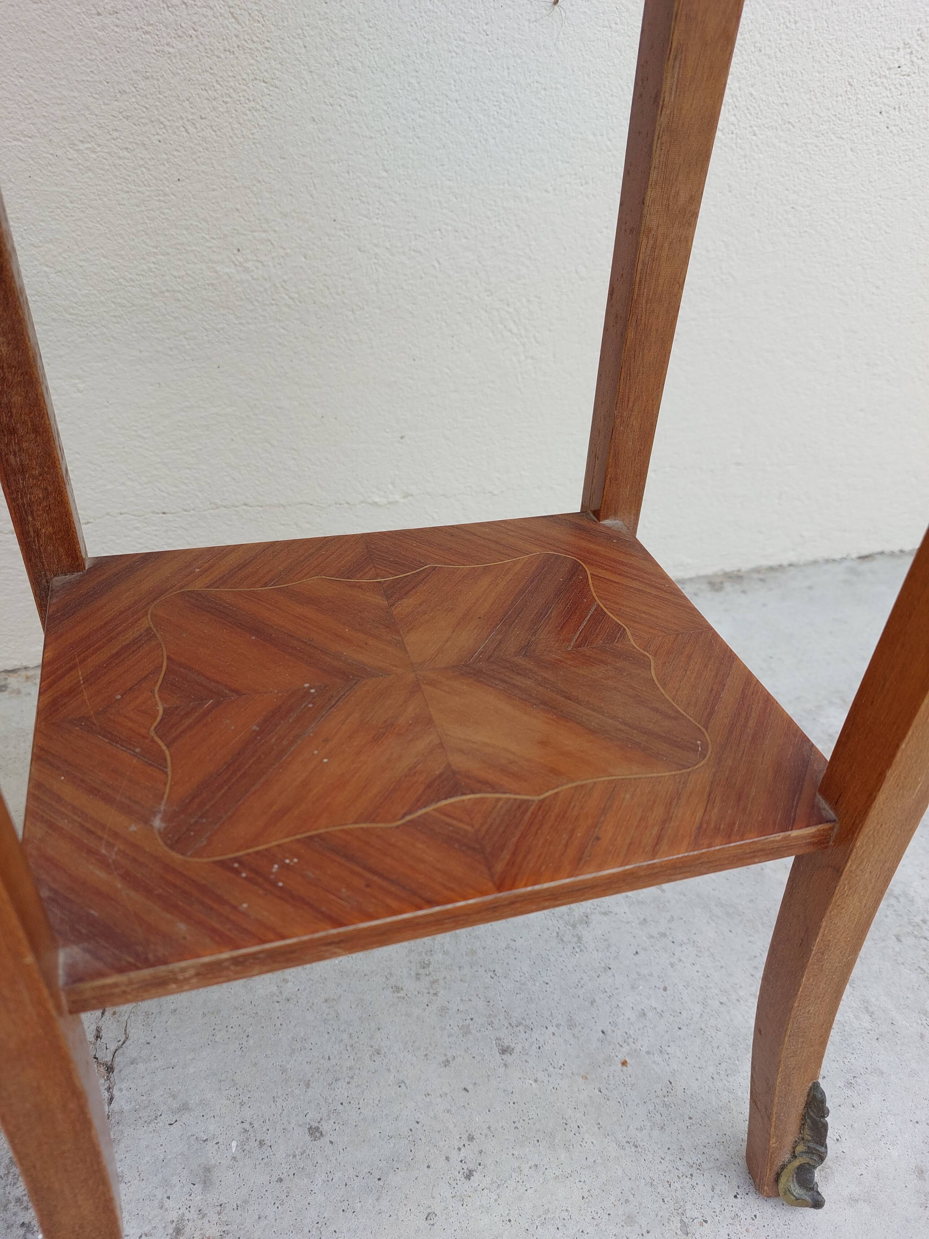 Pair of louis XV bedside tables in rosewood marquetry
