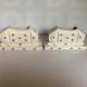 Pair of old flower vases mill wolves hamage