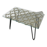 Coffee table 50s golden clover