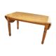 Extendable oval pine dining table 1970s