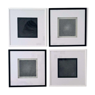 Victor Vasarely Cinetique Oeuvres Profondes 1-4 Switzerland, 1973