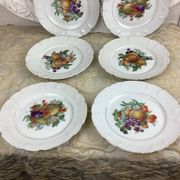 6 Assiettes à dessert Porcelaine Limoges
