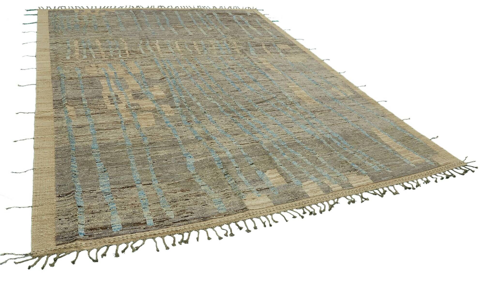 Handmade Tribal Decorative 287 cm x 364 cm Blue Wool Carpet