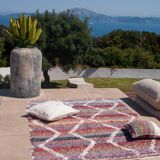 Recycled cotton handmade rug - Reversible - Multicolor