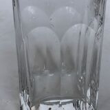 Chiseled crystal carafe