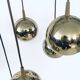 Golden Cascade 5-Ball Ceiling Lamp, Italy, 1980s