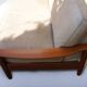 Canapé Convertible / Daybed Danois en Teck & Cuir Vintage 1960
