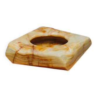 White onyx ashtray