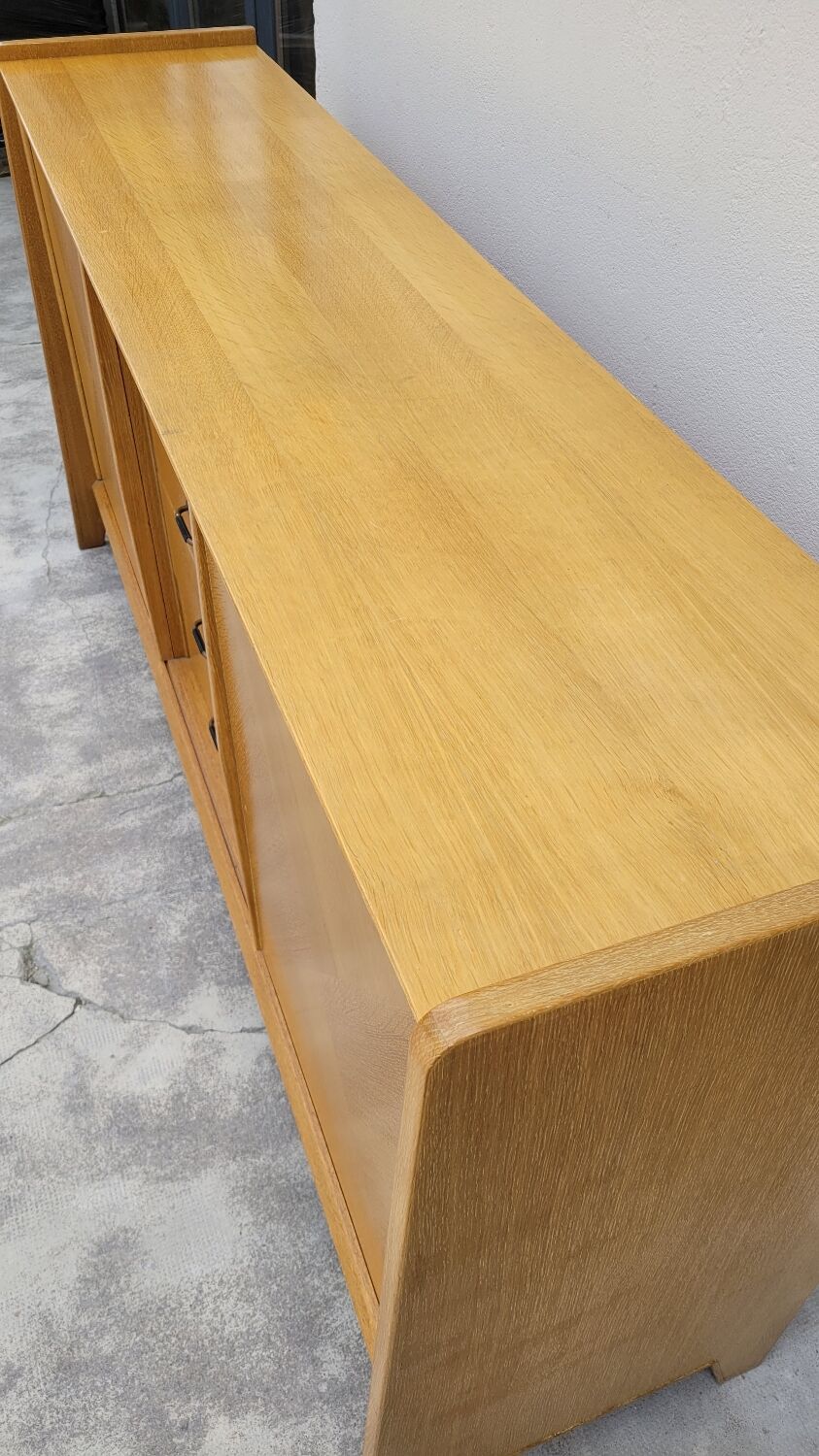 Vintage sideboard enfilade 1950 feet oak compass