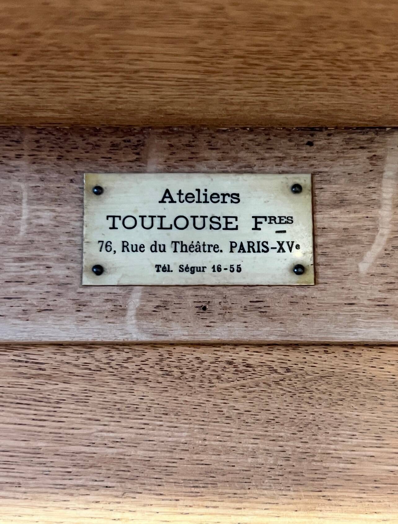 Meuble à clapet et tiroir banque de France