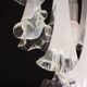 Great Design Murano Glass White Chandelier “Calle” by Venini, 1970