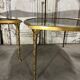 Table basse tripartite en bronze circa 1950-70