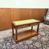 Classic English Chesterfield Side Table