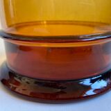 Amber glass apothecary jar