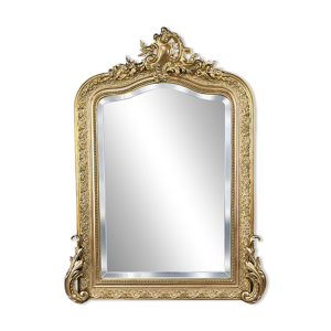 Miroir biseauté à fronton, - partie xixe