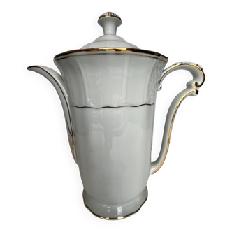 Cafetière en porcelaine blanche de Limoges