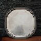 Antique yellow copper tray – 36 cm – Made in India