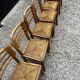 Set of 6 raw stone chairs French design