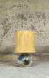 Vintage ceramic lamp by Pierre Pissareff, corn leaf shade.