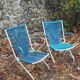 Pair of children's scoubidou armchairs
