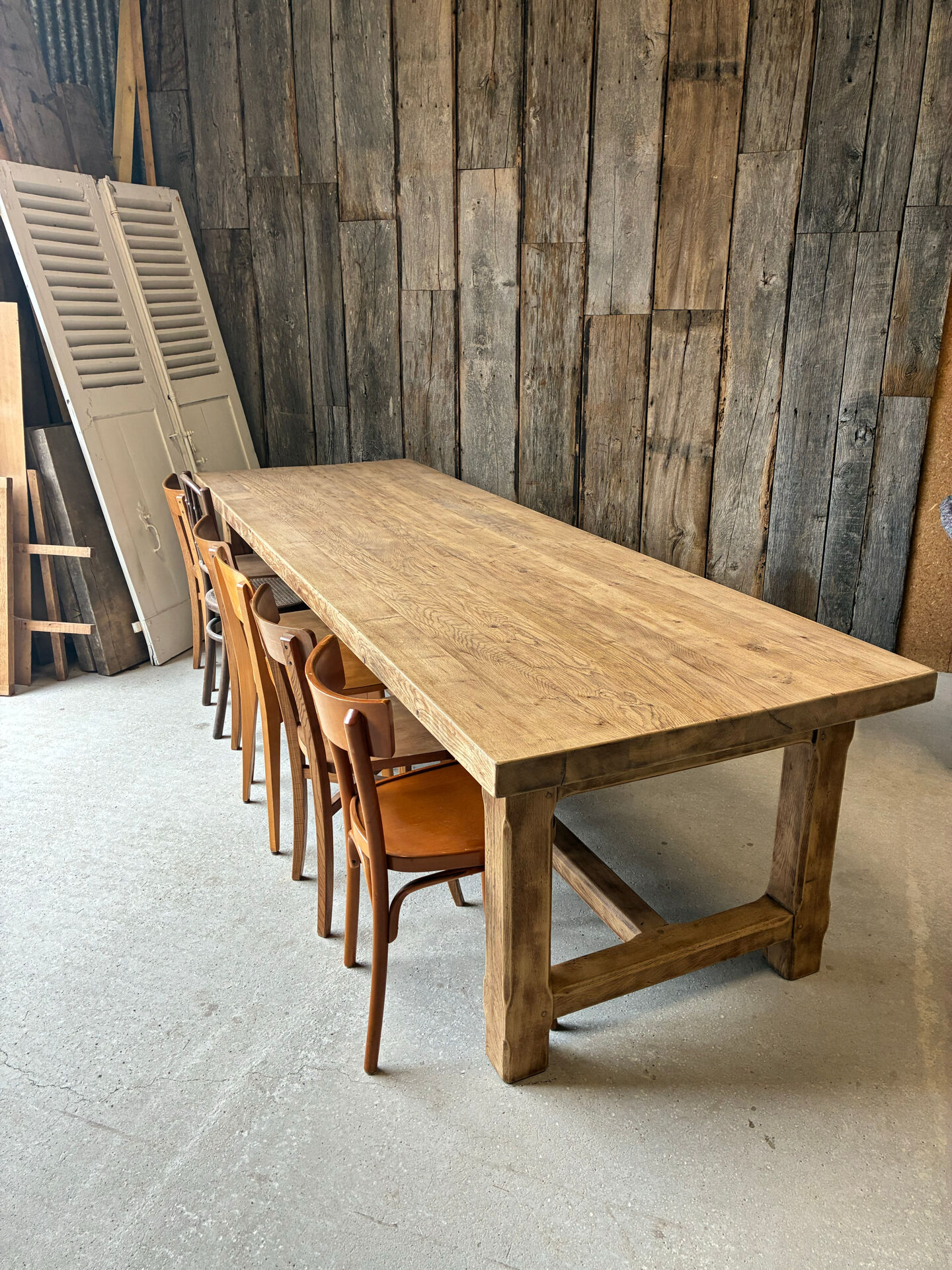 XXL farmhouse table in solid oak