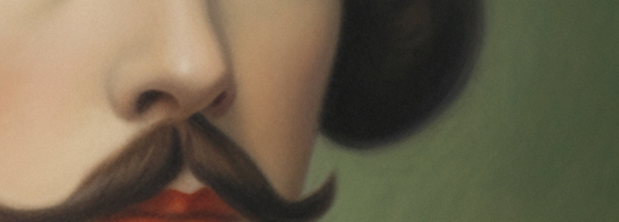 Old portrait - “Les moustachu-es” series