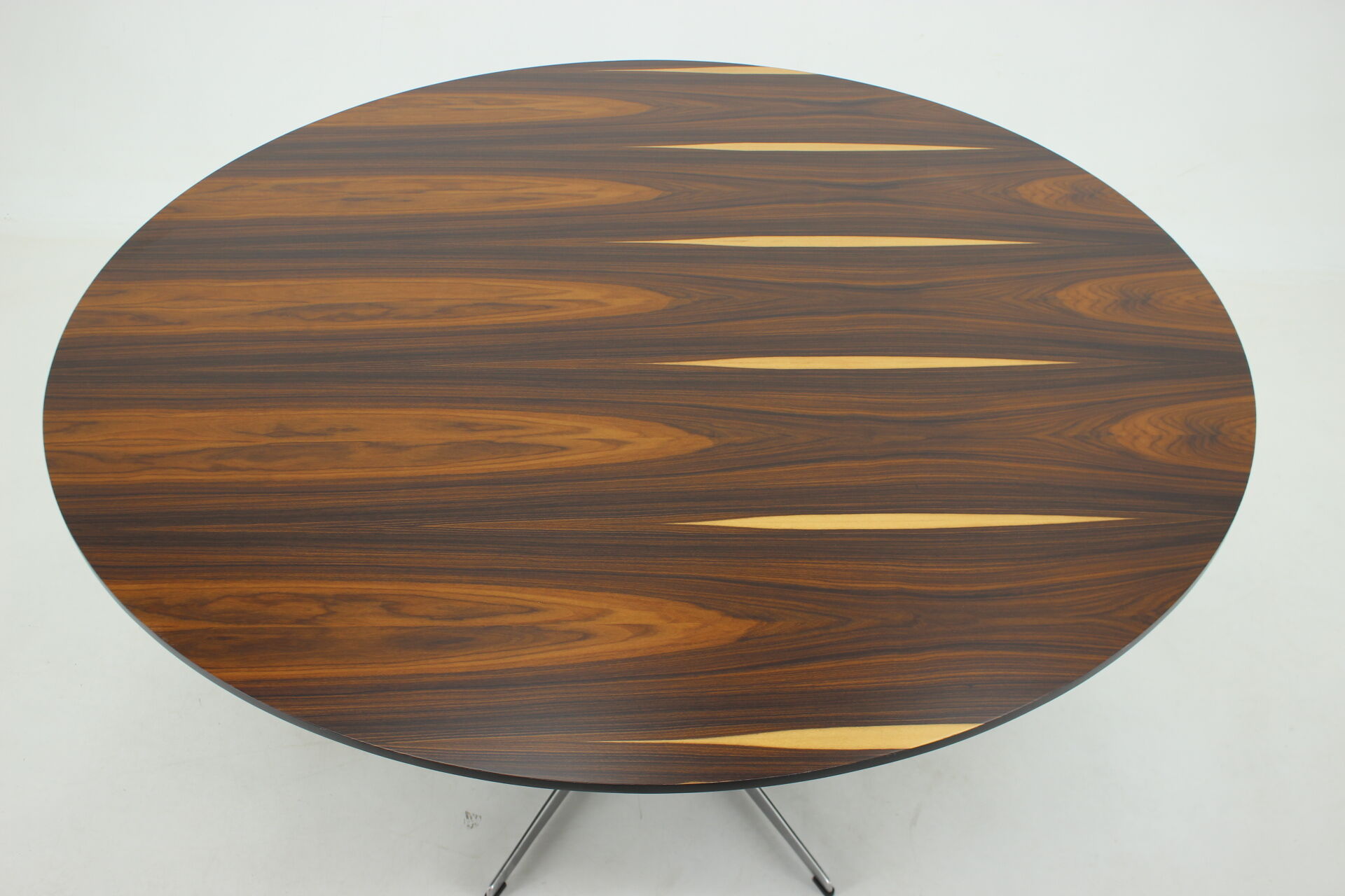 Arne Jacobsen Round Palisander Dining Table for Fritz Hansen, Denmark, 1980