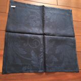 Serviette Christofle "Orangerie" Lin & Coton Bleu Marine