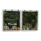 Pair of lodge mirrors, italian design 1970s