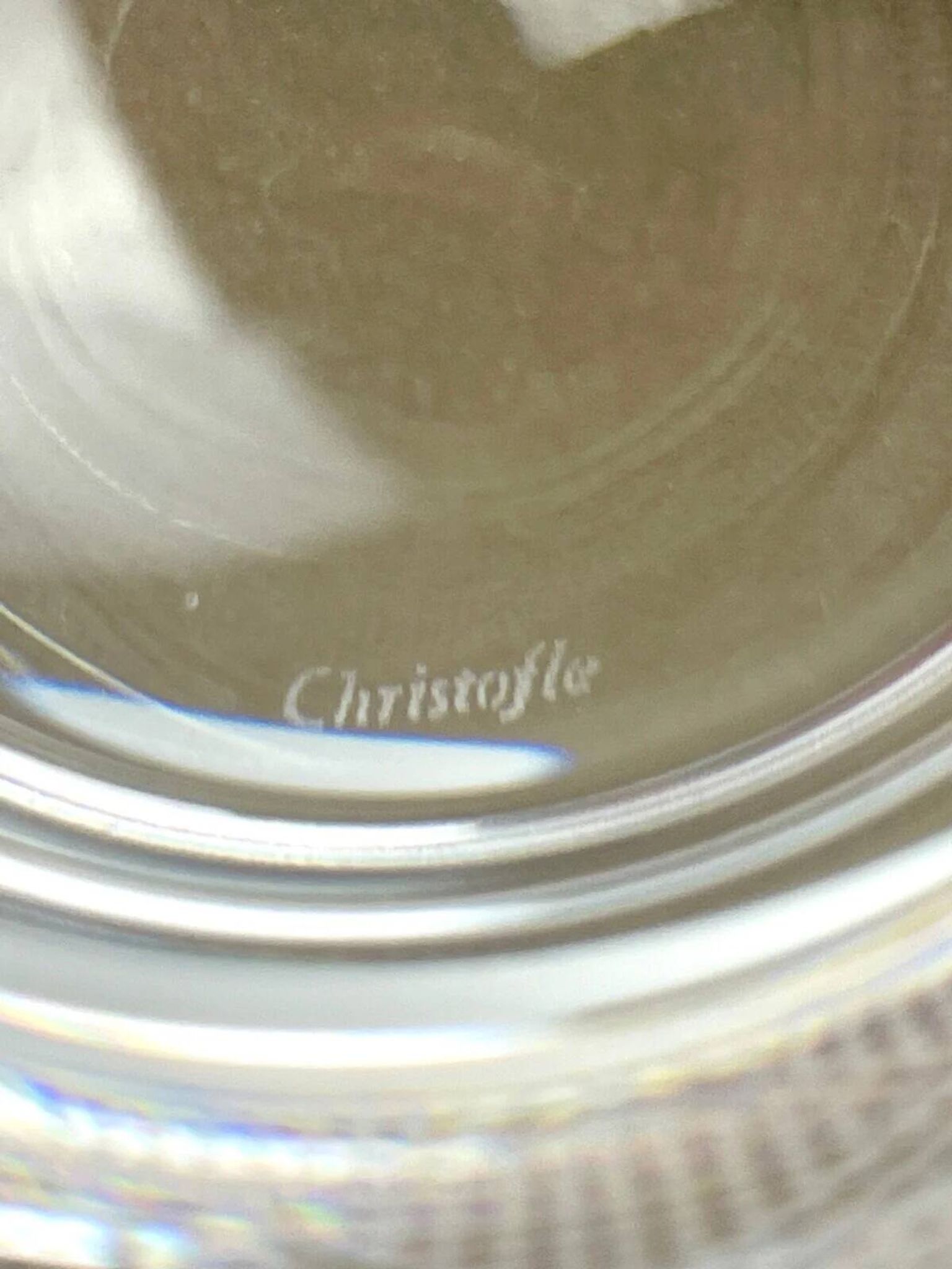 Christofle, box of 2 Eden Garden whisky glasses