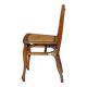 Chaise pliante militaire rare circa 1890 en fruitwood massif avec ferrure en laiton