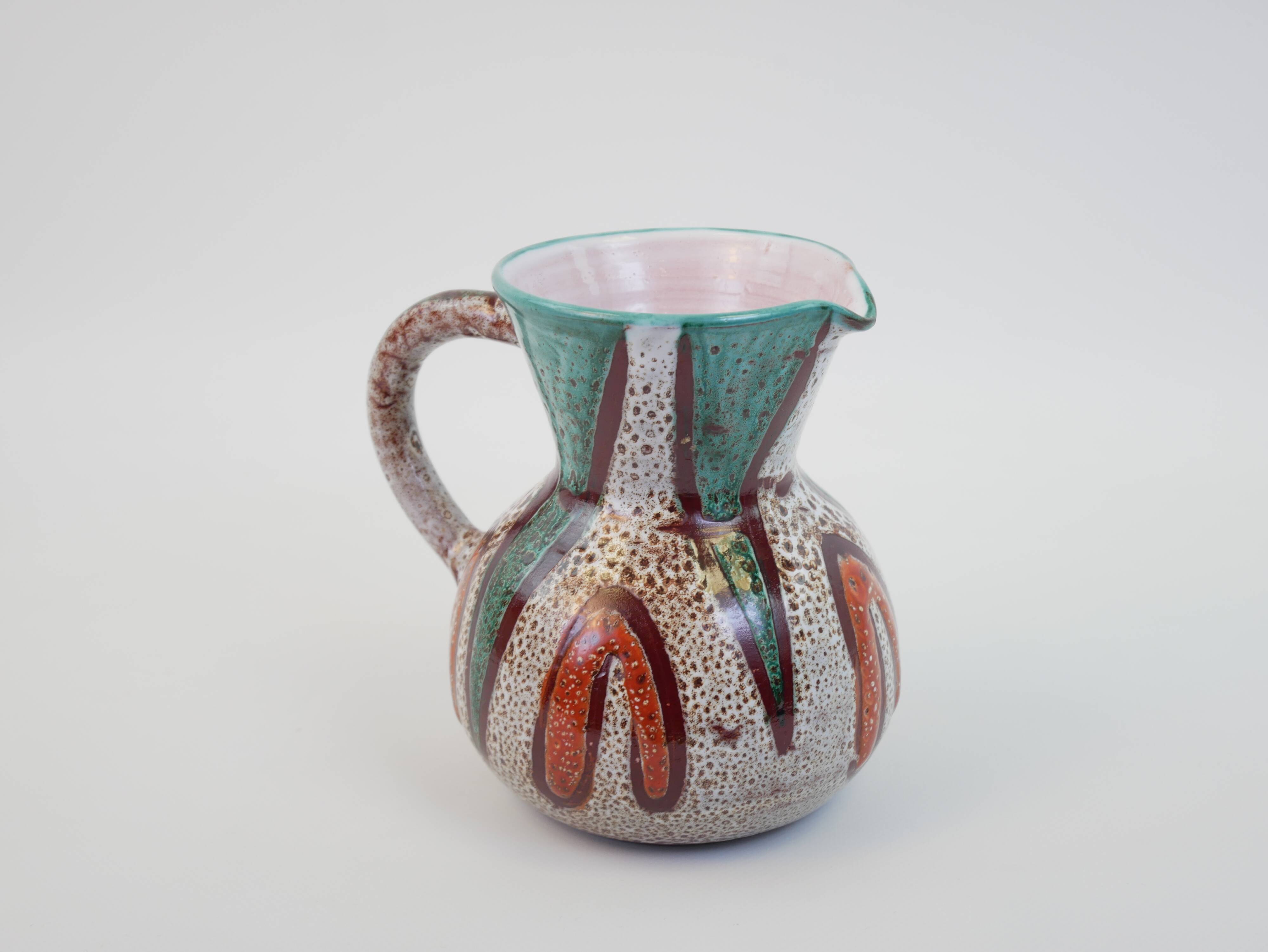 Vallauris ceramic pitcher by Daniel Etienne