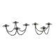 Set of silver-plated candlesticks by Berg Denmark with square bases, 1970s