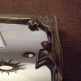 Mirror Art Nouveau brass 1900