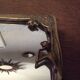 Mirror Art Nouveau brass 1900