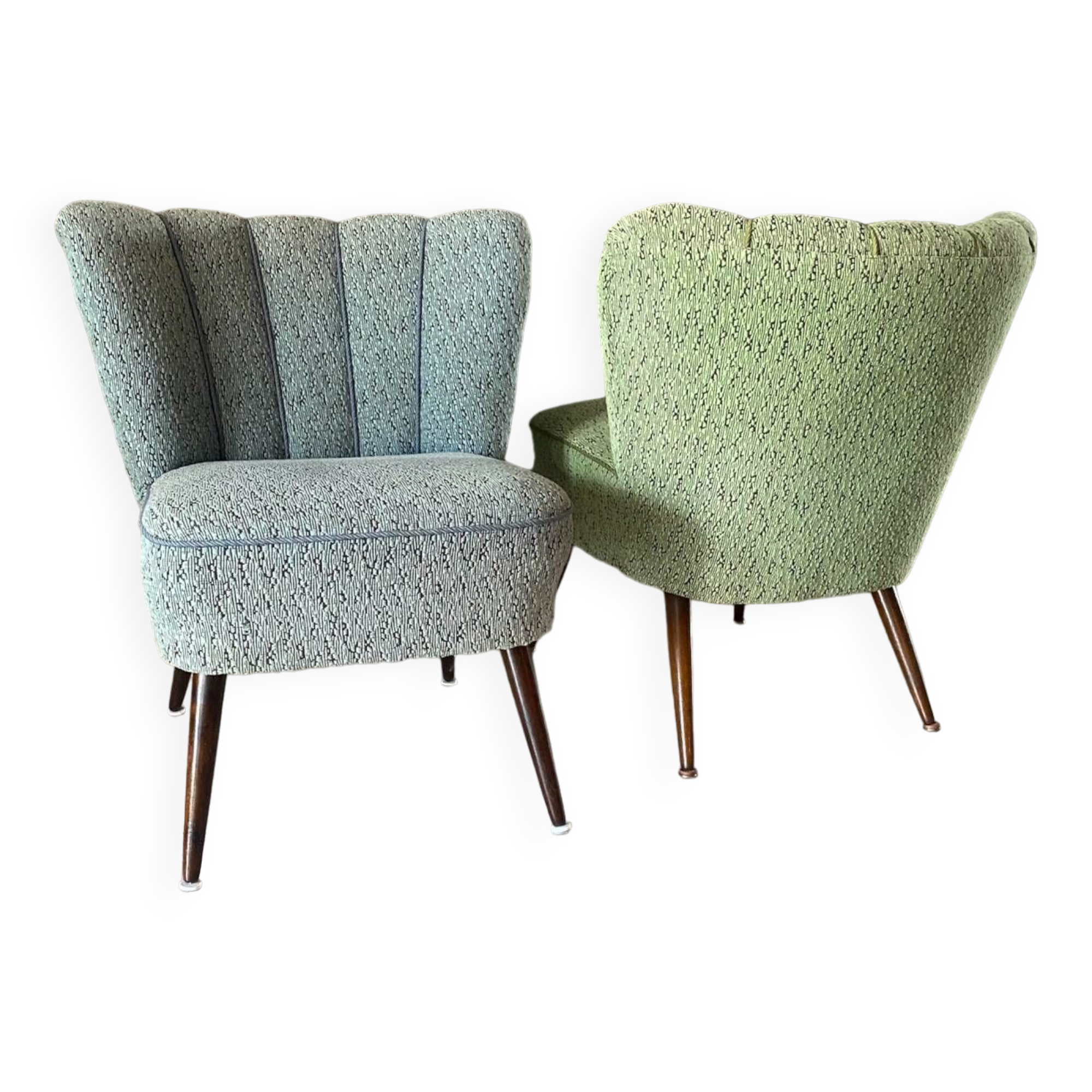 Pair of cocktail armchairs